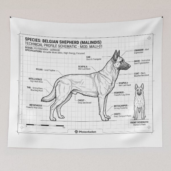 Item preview, Malinois Blueprint – Belgian Shepherd Anatomy & Standard designed and sold by Pfotenfaden.