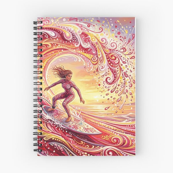 Item preview, Surfer in an ornamental sea of sun designed and sold by Sigtrix.