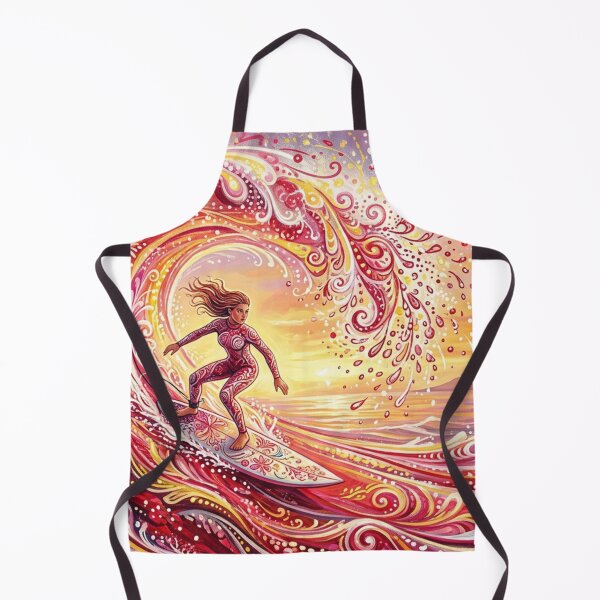 Item preview, Surfer in an ornamental sea of sun designed and sold by Sigtrix.