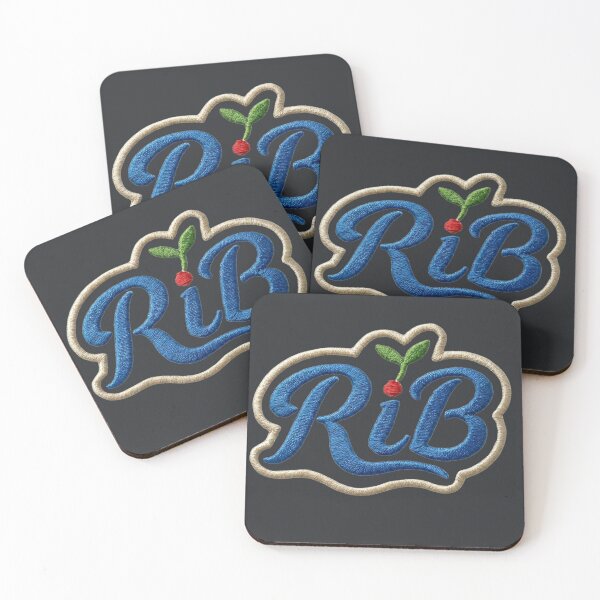 Item preview, Varsity Blue RiB Embroidered Urban Biology Script designed and sold by Rib-Brand.
