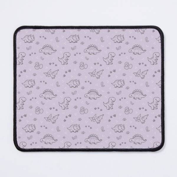 Item preview, Cute Dinosaur Seamless Pattern | Kawaii Dino Aesthetic in Lavender designed and sold by WildLakePatterns.