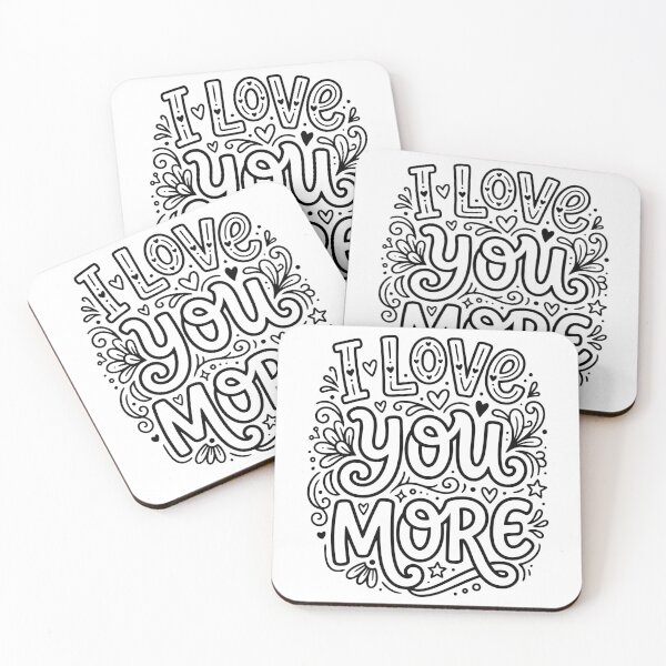Item preview, I Love You More Hand Lettered Sticker designed and sold by Divinedesignbydulce.