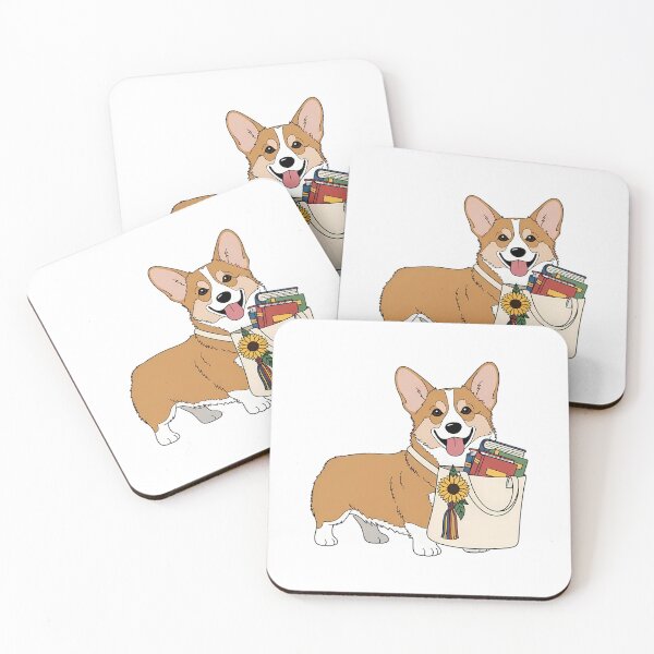 Item preview, Corgi Library Tote Gift designed and sold by pumsquare.