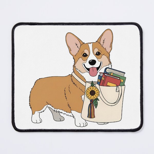 Item preview, Corgi Library Tote Gift designed and sold by pumsquare.