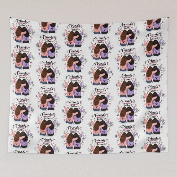 Item preview, Friends Make Life Better Cute Bestie Sticker designed and sold by Ishratparween11.