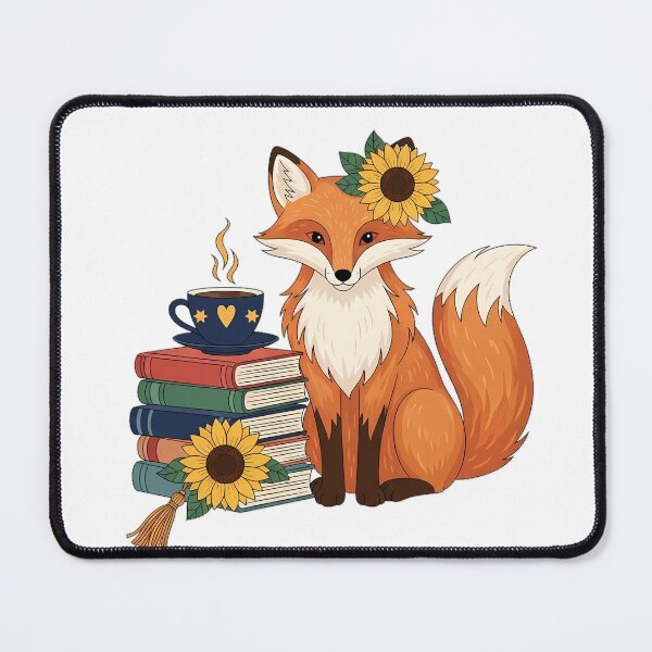 Item preview, Fox Coffee Cup and Book Stack Gift designed and sold by pumsquare.