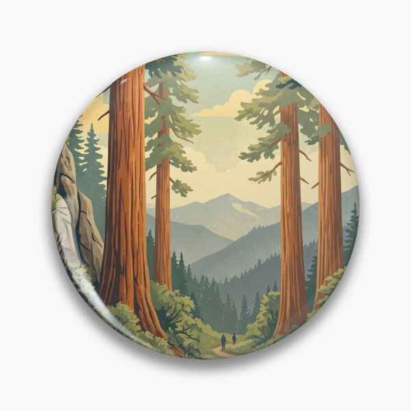 Aperçu de l'œuvre Parc national de Redwood, États-Unis, Voyage, Tourisme, Vintage créée et vendue par RareLavender.