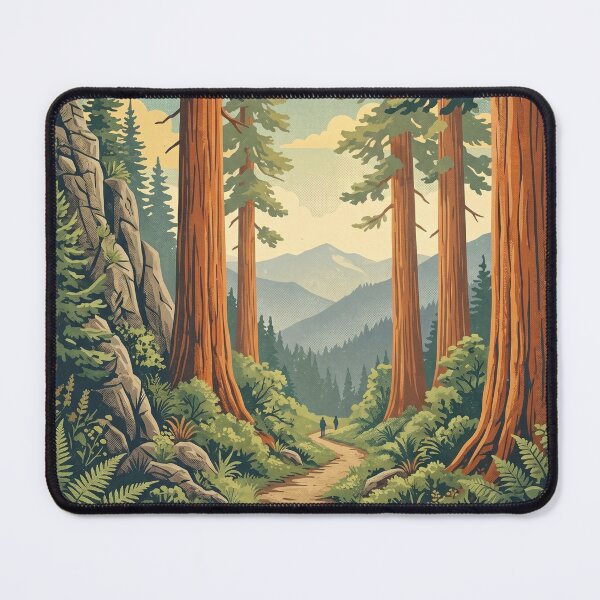Item preview, Redwood National Park USA Travel Tourism Vintage designed and sold by RareLavender.