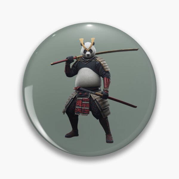 Item preview, anime samurai style panda, with armor and katana designed and sold by geekmania48.