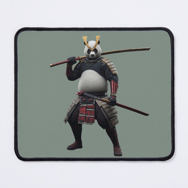 Item preview, anime samurai style panda, with armor and katana designed and sold by geekmania48.