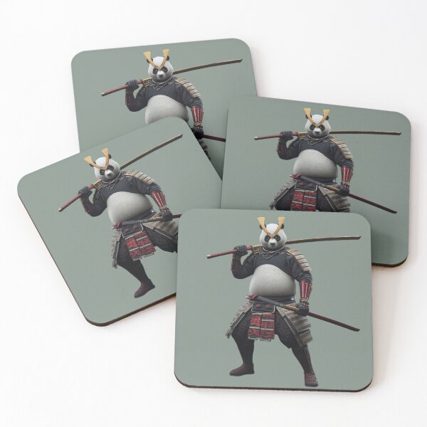 Item preview, anime samurai style panda, with armor and katana designed and sold by geekmania48.