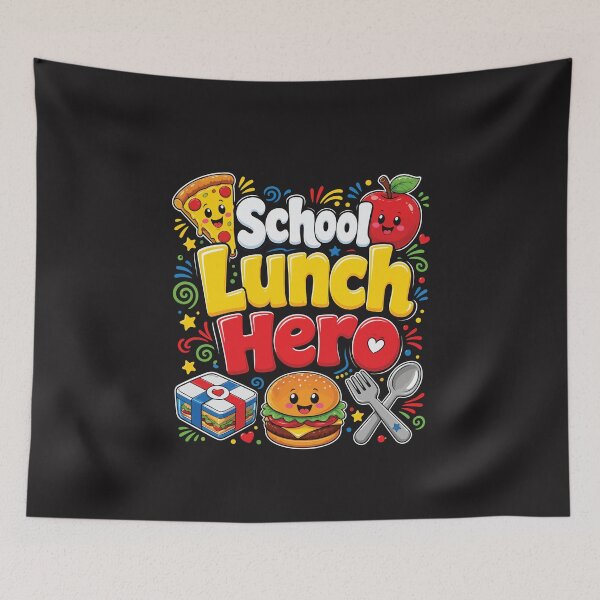 Item preview, Funny School Lunch Hero Cute Cafeteria Worker Appreciation Back To School Gift designed and sold by kiralynstration.