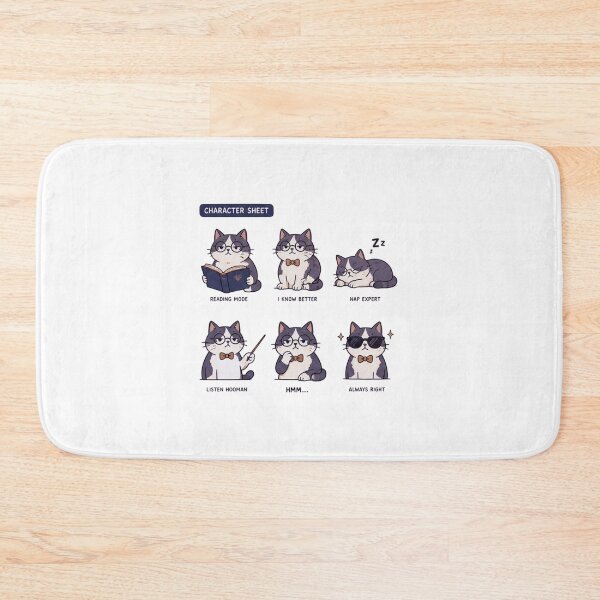 Item preview, character sheet cat designed and sold by bandarartisan.