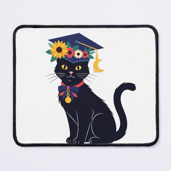 Item preview, Crescent Charm Black Cat Graduation Cap Gift designed and sold by pumsquare.