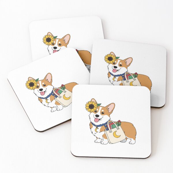 Item preview, Crescent Charm Corgi Library Tote Gift designed and sold by pumsquare.