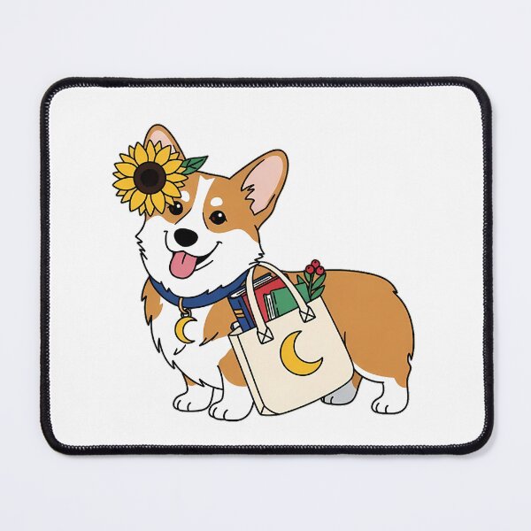 Item preview, Crescent Charm Corgi Library Tote Gift designed and sold by pumsquare.