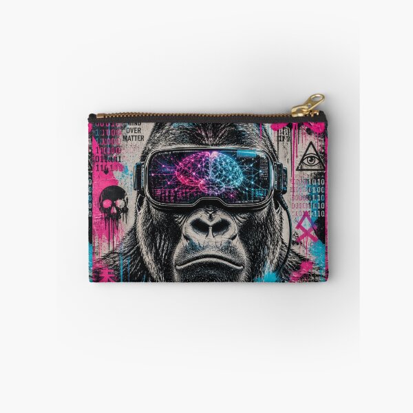 Item preview, Neon Mind Gorilla – Cyberpunk Street Art designed and sold by Zenvo.