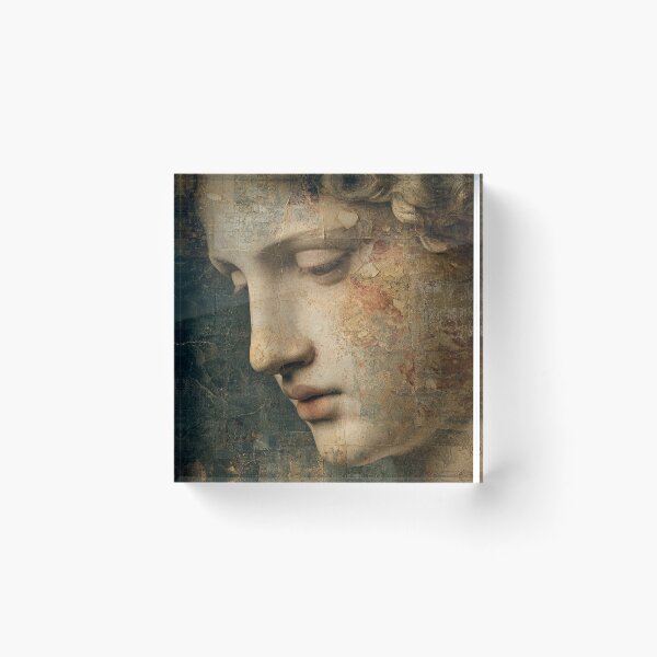 Item preview, Silent Renaissance Fresco Portrait designed and sold by AngelinArts.