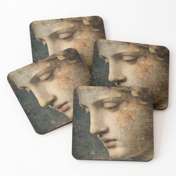 Item preview, Silent Renaissance Fresco Portrait designed and sold by AngelinArts.
