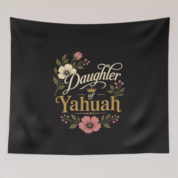 Item preview, Daughter of Yahuah Floral Faith Set Apart Woman Spiritual Gift designed and sold by kiralynstration.