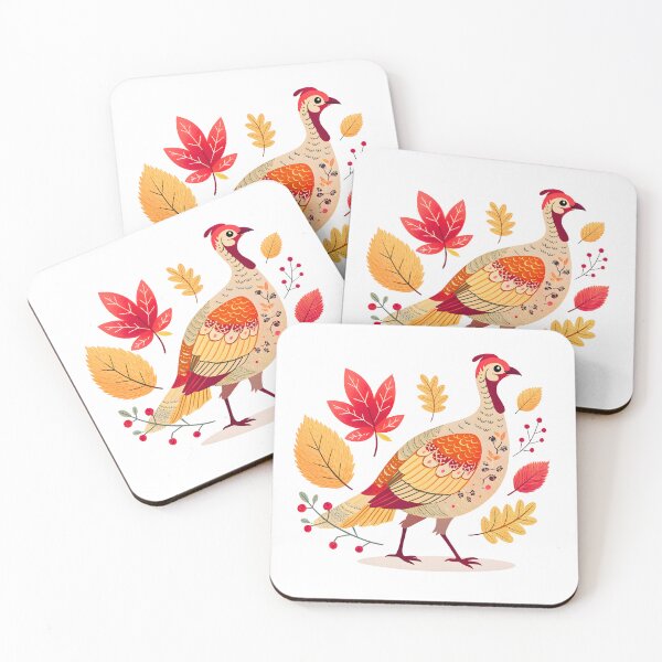 Item preview, Autumn Turkey Charm: Colorful Forest Friend designed and sold by JAMESAMORN.
