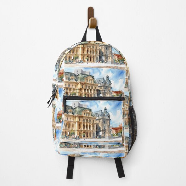 Item preview, Bucharest University Square Watercolor designed and sold by caracatita75.