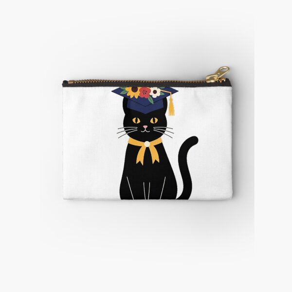 Item preview, Black Cat Laurel Sprig Graduation Cap Gift designed and sold by pumsquare.
