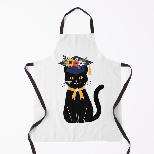 Item preview, Black Cat Laurel Sprig Graduation Cap Gift designed and sold by pumsquare.