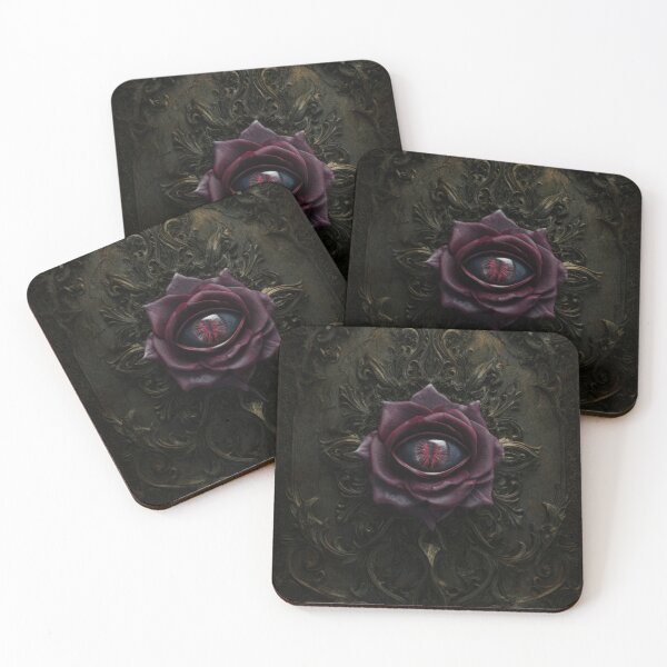 Item preview, Surreal Eye Rose, Dark Gothic Symbolism, Occult Floral Art, Mystical All Seeing Eye, Dark Fantasy Aesthetic designed and sold by CosmicAnomaly.