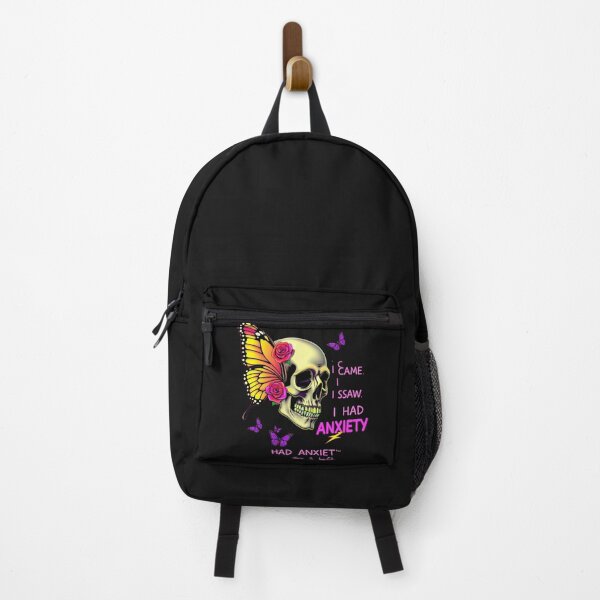 Item preview, I Came I Saw I Had Anxiety Funny Skull Tee designed and sold by artlife4.