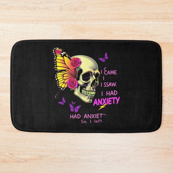 Item preview, I Came I Saw I Had Anxiety Funny Skull Tee designed and sold by artlife4.