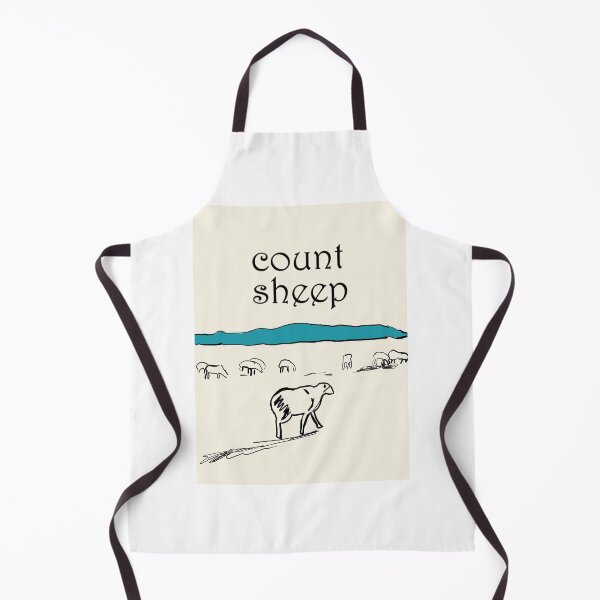 Item preview, Count Sheep Minimalist Illustration - Sleepy Farm Nature Art designed and sold by Kapsula2023.