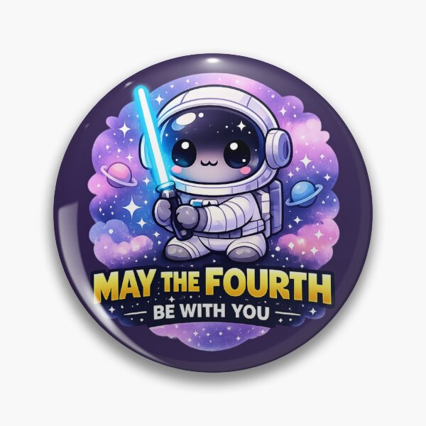 Item preview, May the Fourth Be With You Cute Sticker | Star Wars Inspired Funny Sci-Fi Design designed and sold by DivineTrident.