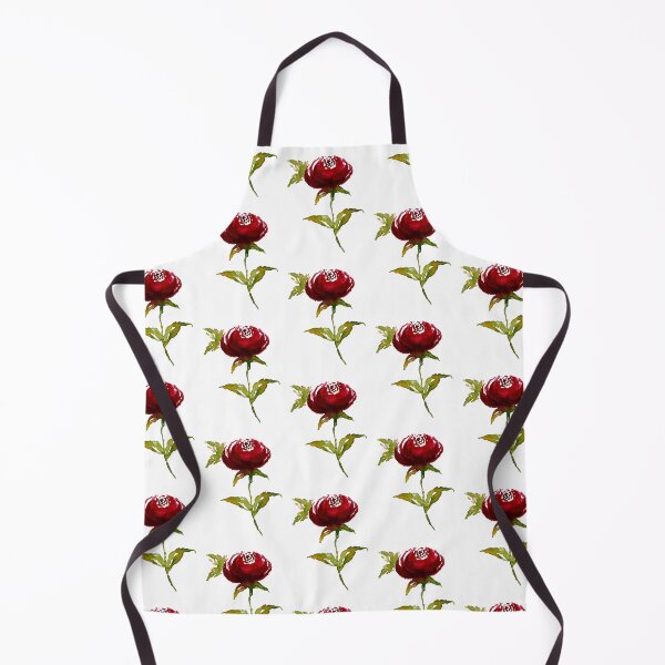 Item preview, Hand-painted Red Rose Watercolor Art Print | Red rose sticker designed and sold by Little Bloom Studio.