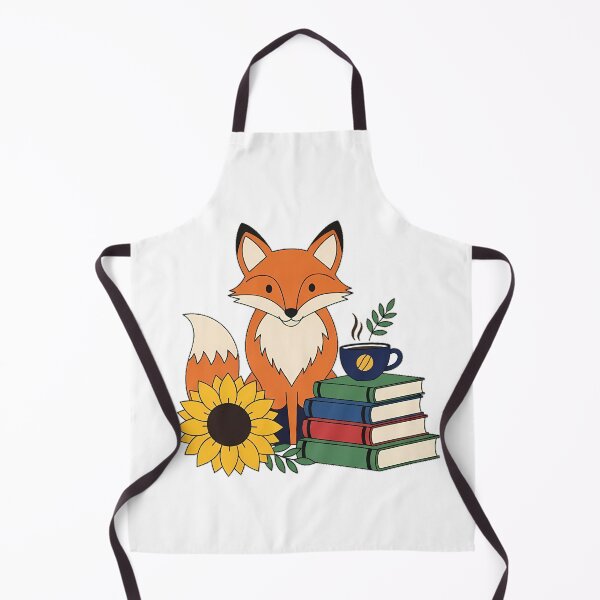 Item preview, Fox Laurel Sprig Coffee Cup and Book Stack Gift designed and sold by pumsquare.