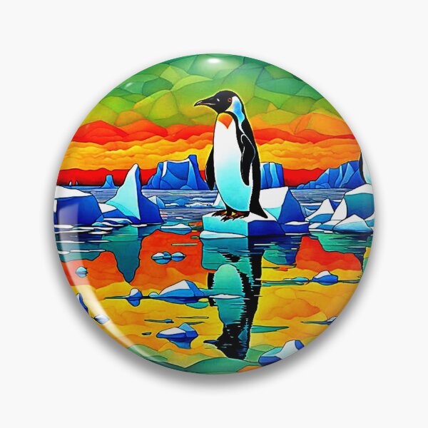 Item preview, Penguins on ice floes designed and sold by George Hutton Hunter.