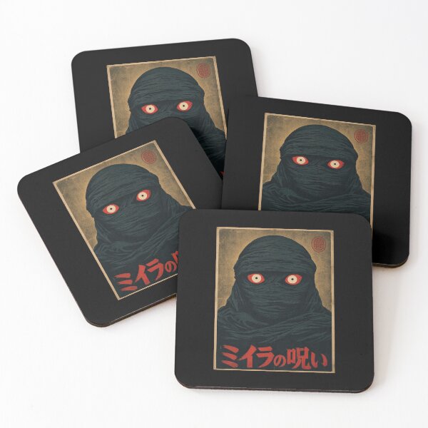 Item preview, Mummy Horror Design – Japanese Curse Art | Red Eyes Creepy Mummy designed and sold by obstinator.