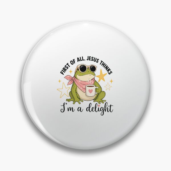 Item preview, Jesus Thinks Im A Delight Cute Frog Christian Faith Funny Religious Gift designed and sold by kiralynstration.