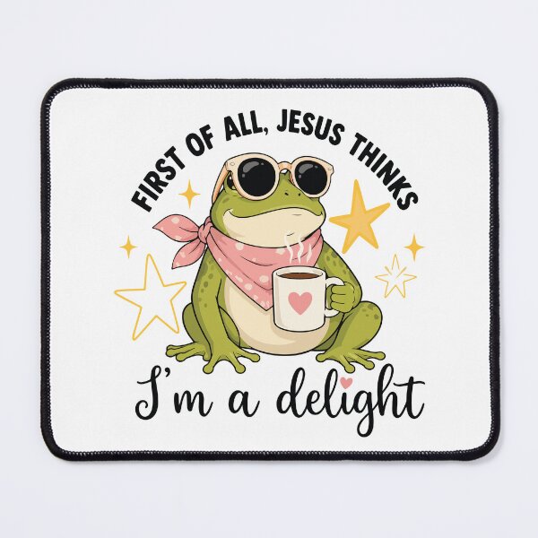 Item preview, Jesus Thinks Im A Delight Cute Frog Christian Faith Funny Religious Gift designed and sold by kiralynstration.