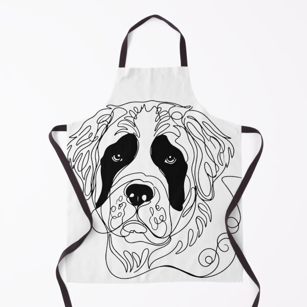 Item preview, St. Bernard One Line Art – Minimalist Dog Illustration designed and sold by Pfotenfaden.
