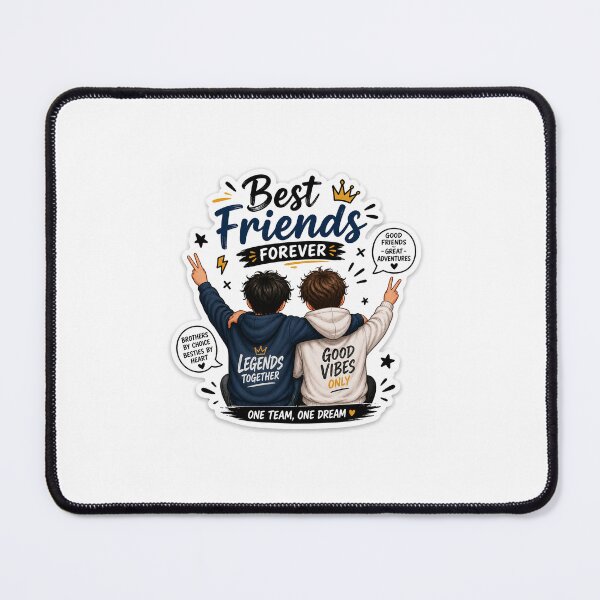 Item preview, Best Friends Forever Boys Friendship Sticker designed and sold by Ishratparween11.