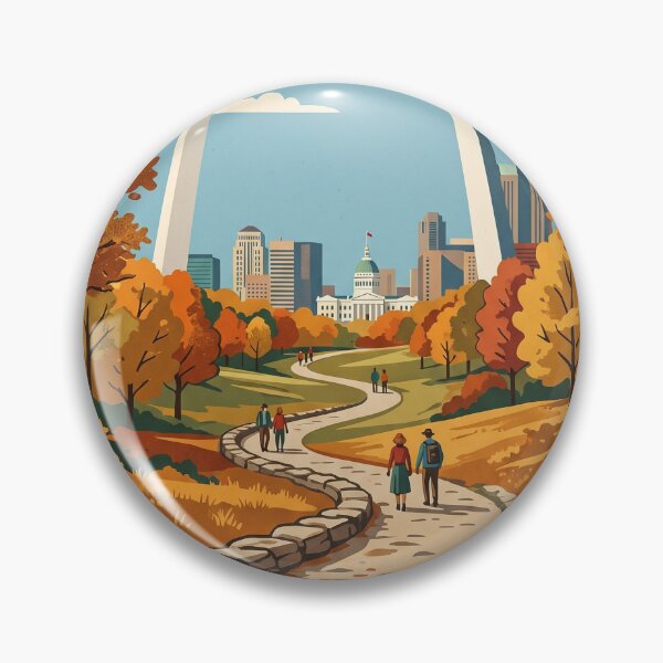 Item preview, Gateway Arch National Park USA Travel Tourism Vintage designed and sold by RareLavender.