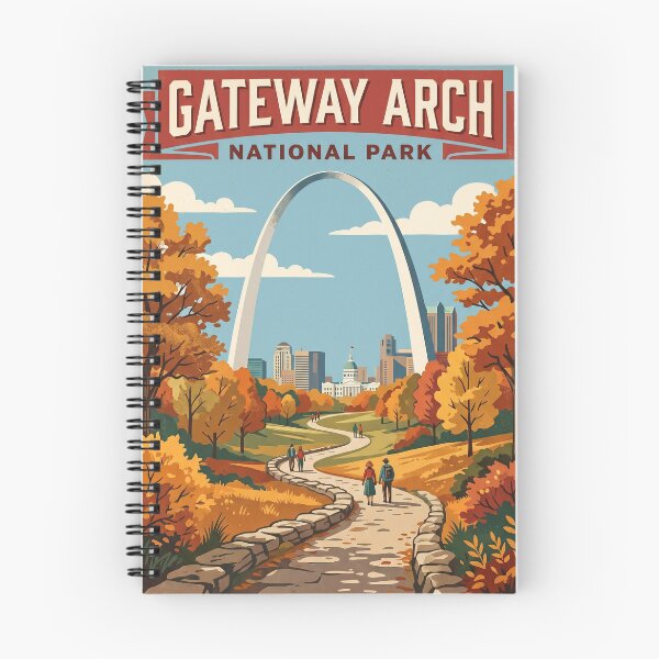 Item preview, Gateway Arch National Park USA Travel Tourism Vintage designed and sold by RareLavender.