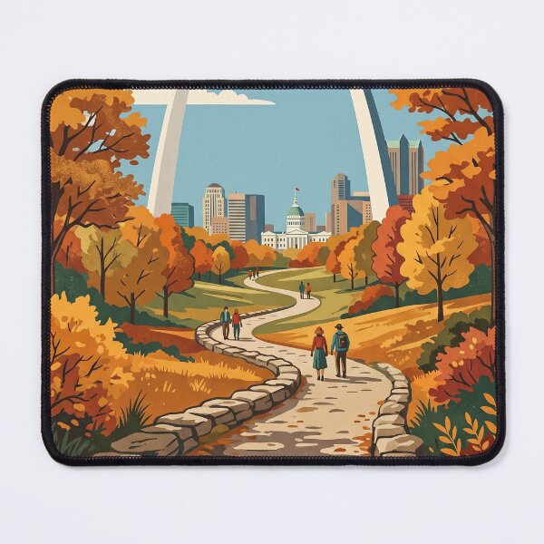 Item preview, Gateway Arch National Park USA Travel Tourism Vintage designed and sold by RareLavender.