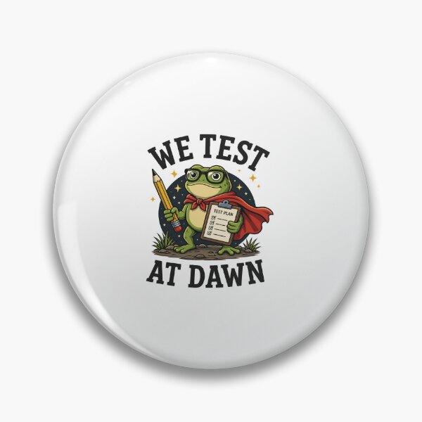 Item preview, We Test At Dawn Funny Frog Teacher Test Day Coordinator Exam Humor designed and sold by kiralynstration.