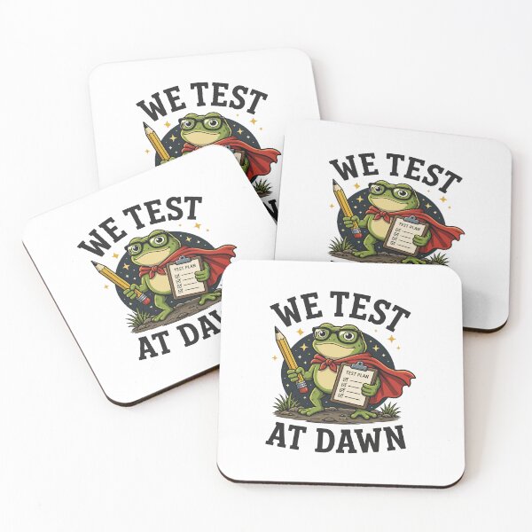 Item preview, We Test At Dawn Funny Frog Teacher Test Day Coordinator Exam Humor designed and sold by kiralynstration.