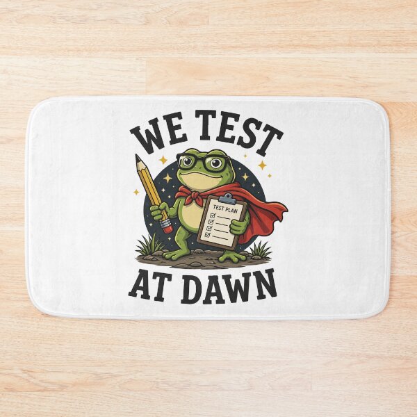 Item preview, We Test At Dawn Funny Frog Teacher Test Day Coordinator Exam Humor designed and sold by kiralynstration.