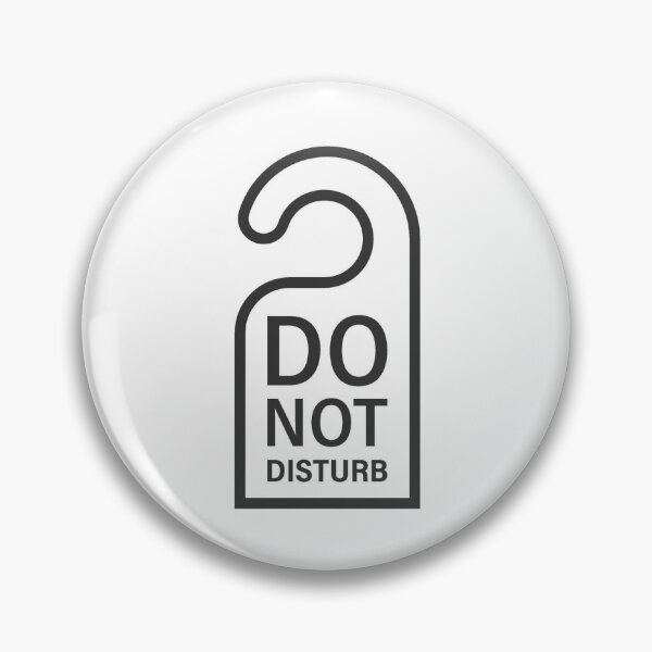 Item preview, Do Not Disturb Minimal Sign – Introvert & Focus Mode Design designed and sold by Vaibhav37.