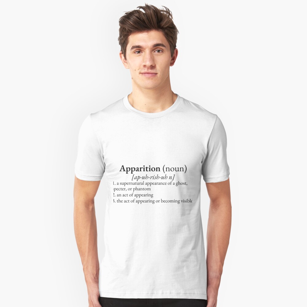 Paranormal Definitions: Apparition Slim Fit T-Shirt