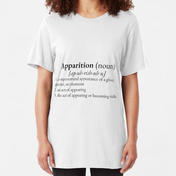 Paranormal Definitions: Apparition Slim Fit T-Shirt